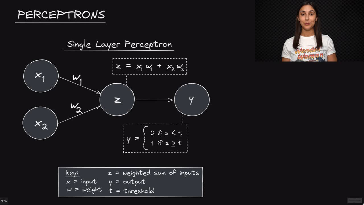Lesson thumbnail for Perceptrons - Deep Learning Dictionary
