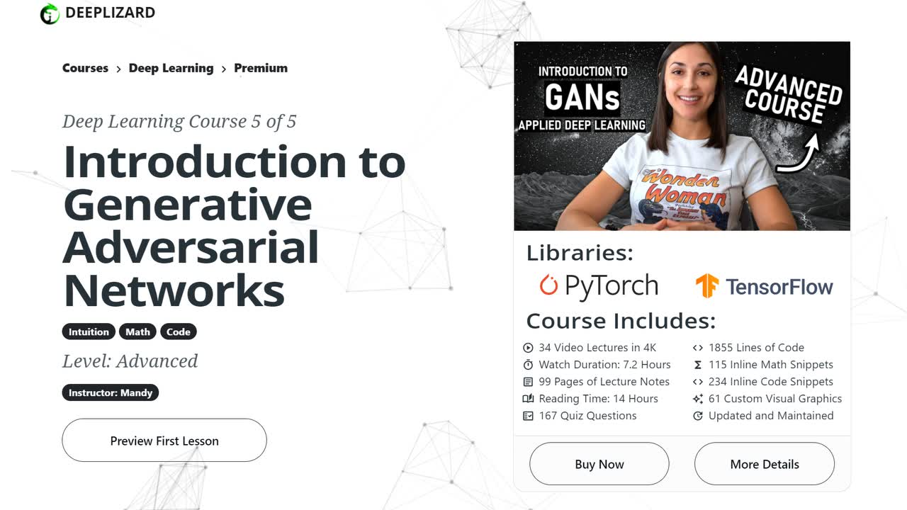 Lesson thumbnail for Intro to Generative Adversarial Networks (GANS) - New Course Release