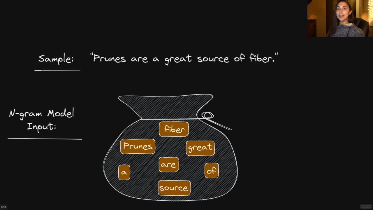 Lesson thumbnail for N-Gram Bag of Words Model for Text Classification - Tokenization & Vectorization